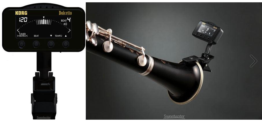 Korg AW3M Dolcetto Clip On Tuner/Metronome for Orchestral Instruments
