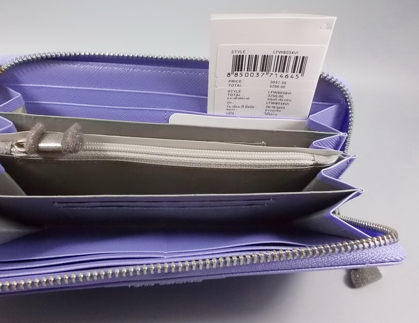 กระเป๋าสตางค์ LOUIS FONTAINE ม่วงเมทาลิก ใหม่ แท้