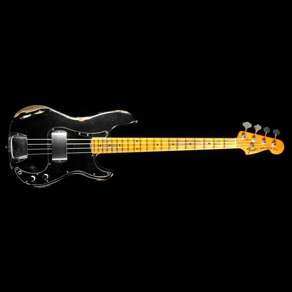 Fender Custom Shop 70s Precision Bass Black Heavy Relic