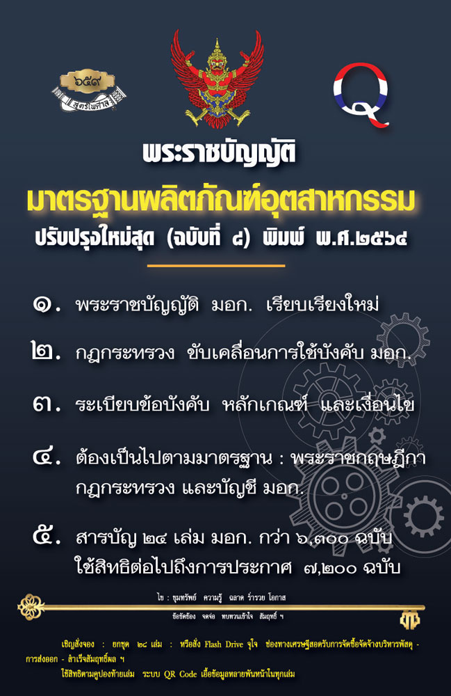 พระราชบัญญัติมาตรฐานผลิตภัณฑ์อุตสาหกรรม ปรับปรุงใหม่สุด (ฉบับที่ 8) พิมพ์ พ.ศ.2564 (5C 02)