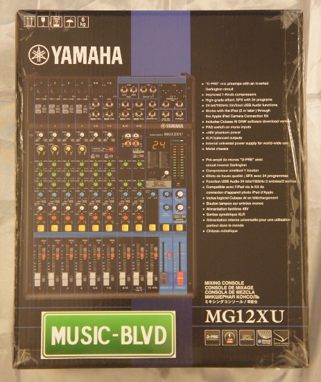 Yamaha MG12XU 12-Input Stereo Mixer with Effects,USB and 1- Knob Compressors