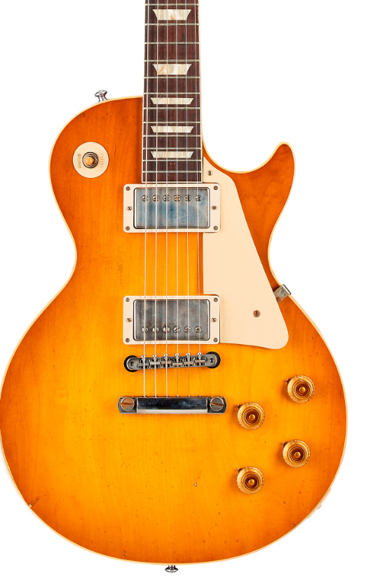 Gibson Custom Murphy Lab 1958 Les Paul Standard Reissue Light Aged Electric Guitar Lemon Burst