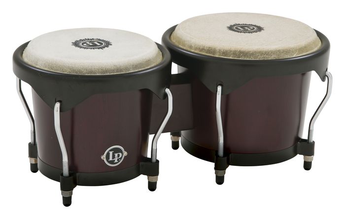 LP City Bongos Carved Mango/Mahogany Wood