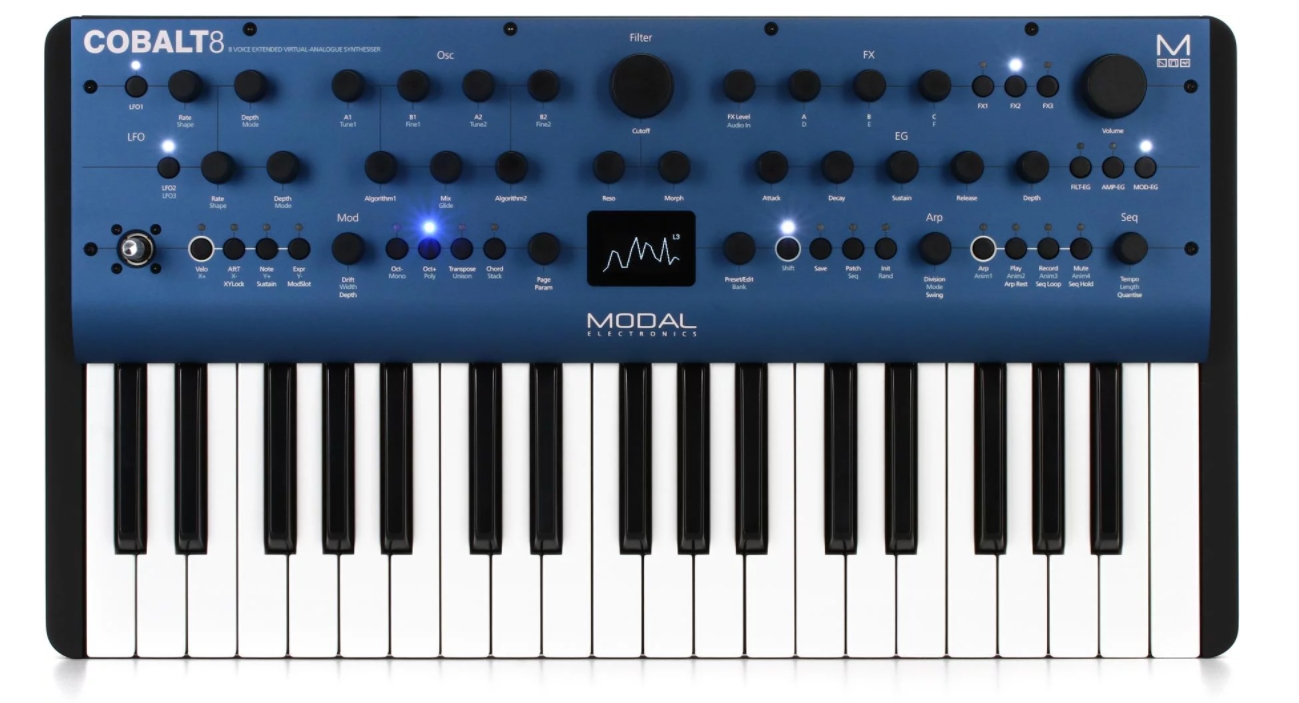 Modal Electronics Cobalt8 37-key 8-voice Extended Virtual Analog Synthesizer