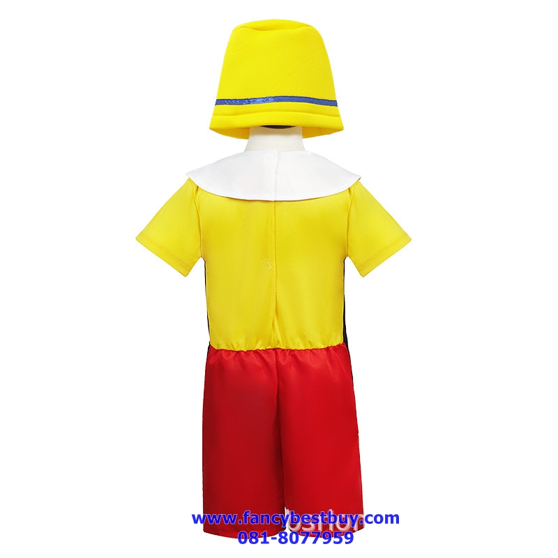 ชุดแฟนซีพินอคคิโอ Pinocchio ขนาด S 100-110, M 110-120, L 120-130, XL 130-140