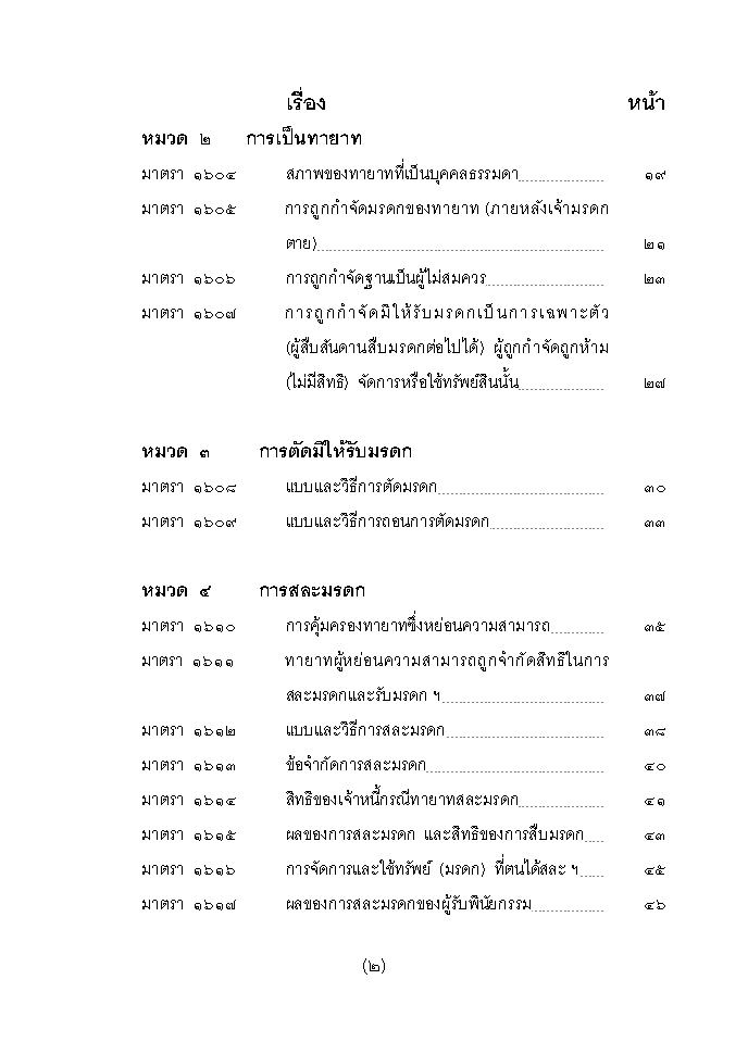 (e book) ย่อหลักกฎหมายมรดก ตาม ป.แพ่ง บรรพ 6