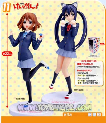 K-On! PM Figure Ver.1.51: Yui Hirasawa and Azusa Nakano LOT JP (แท้)