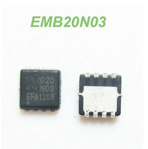 EMB20N03V B20N03 B20N03820N03 MOSFET 3*3 mm QFN-8 แทน AON7403 P-Channel ได้