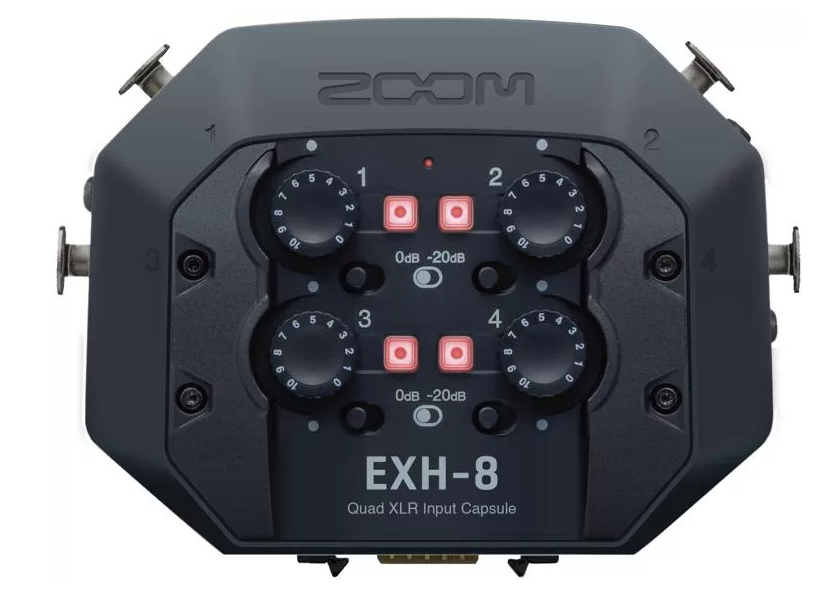 Zoom EXH-8 4-channel XLR Capsule for H8
