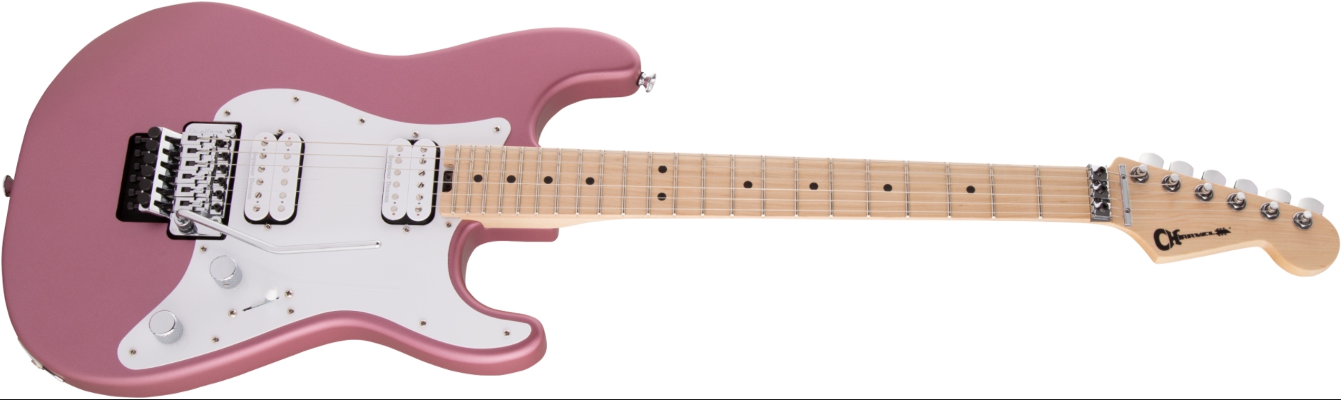 Charvel Pro-Mod So-Cal Style 1 HH FR M ( satin shell pink , Vintage White , Satin Burgundy Mist )