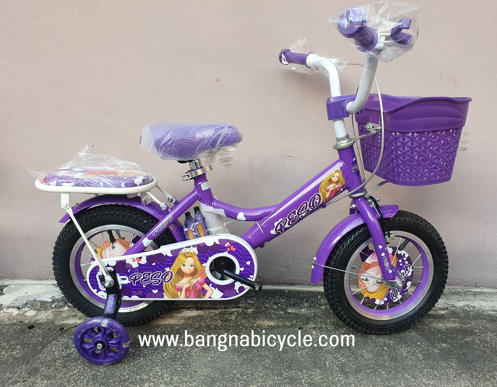 [SALE] รถเด็กผู้หญิง ลายเจ้าหญิง Princess 12 นิ้ว