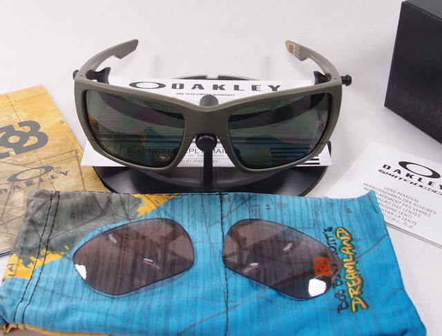 OAKLEY BOB BURNQUIST SIGNATURE SERIES STYLE SWITCH Matte Dark Green with Dark Grey & VR50 OO9194-13