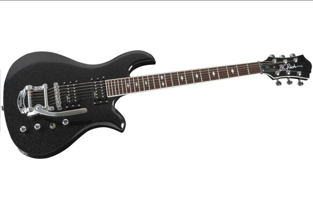B.C. Rich Pro X Custom Eagle Electric Guitar Black Metalflake