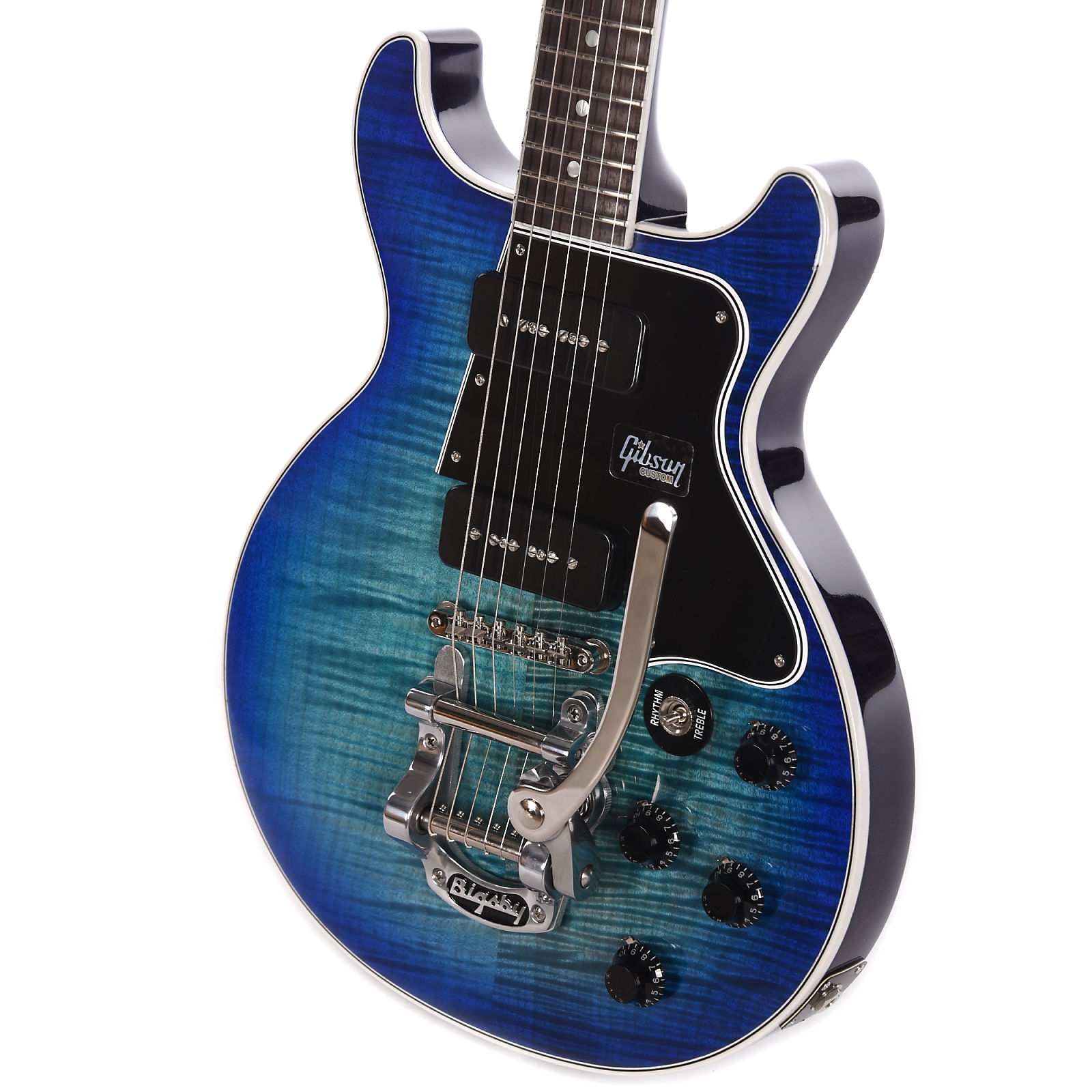 Gibson Custom Shop Les Paul Special Double Cut Trans Aqua w/Blue Burst