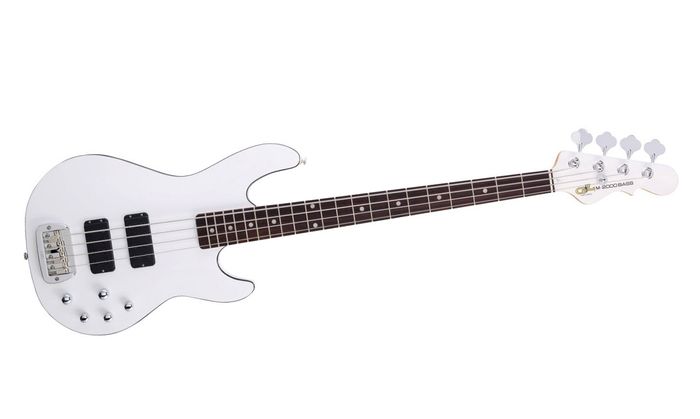 G&L Tribute M2000 4-String Electric Bass Gloss WhiteRosewood Fretboard