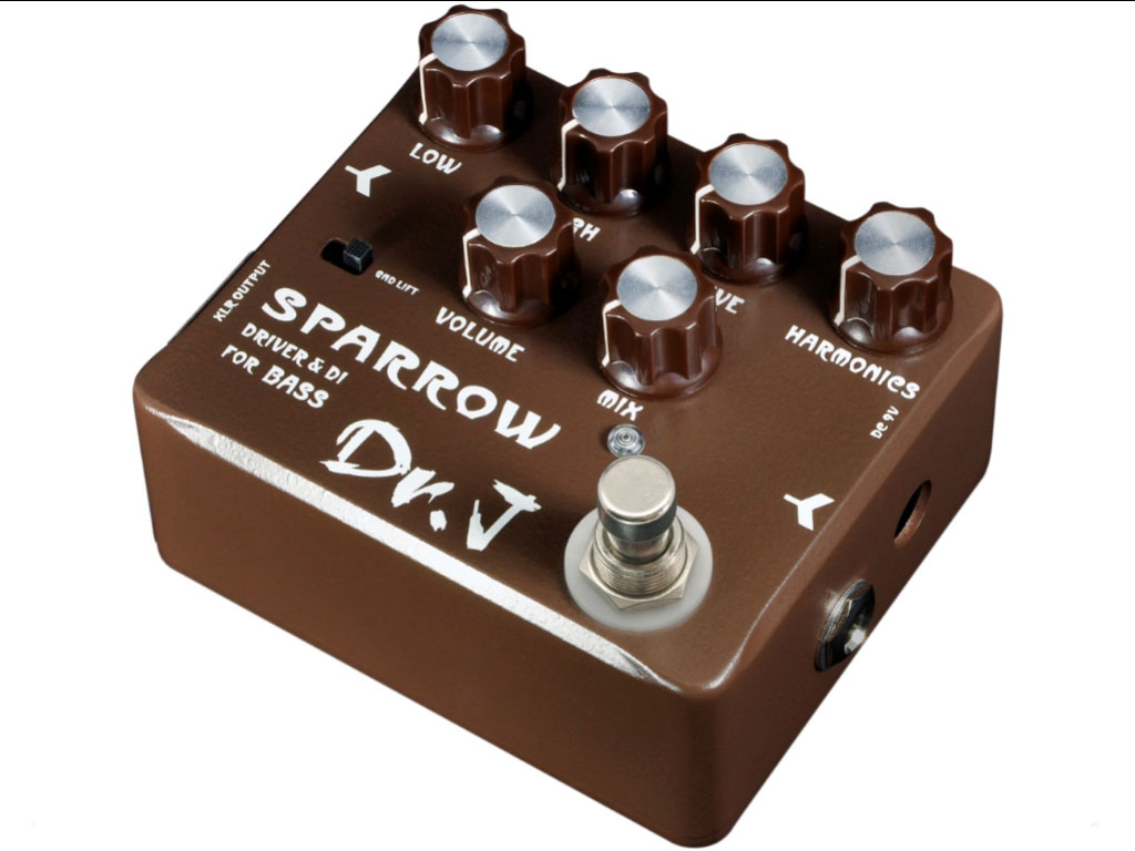 Dr. J Pedals D-53 Sparrow Driver & DI Bass Guitar Effects Pedal with True Bypass