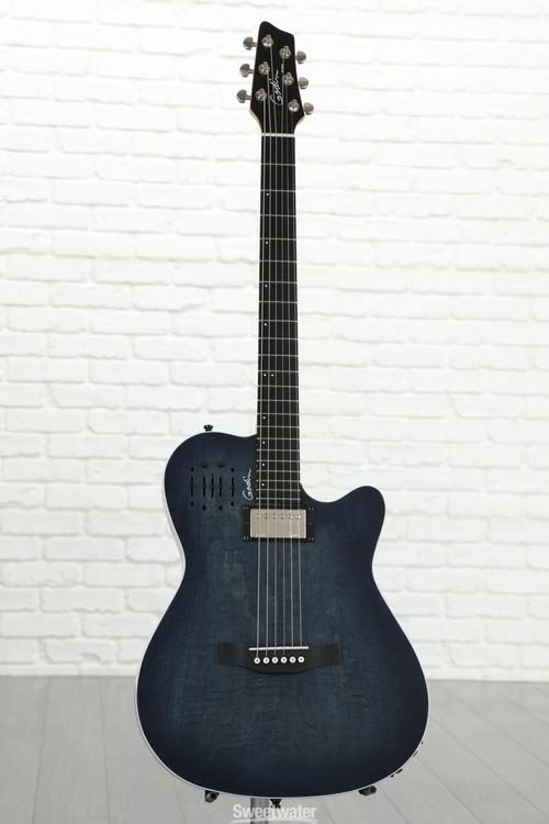 Godin A6 Ultra - Denim Blue Flame