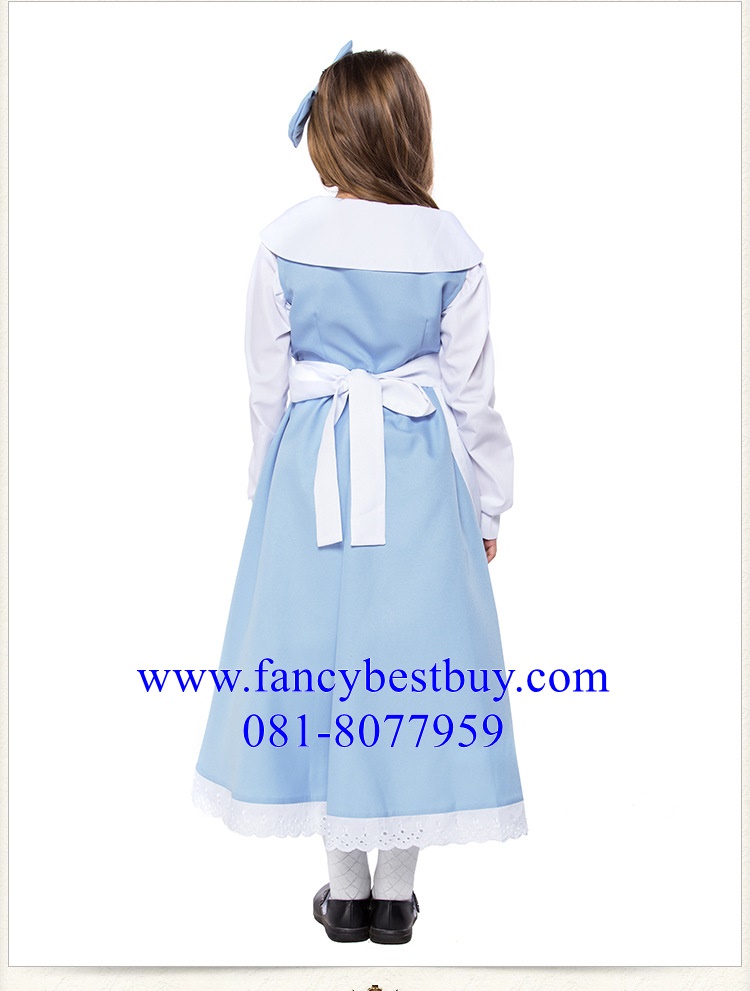 ชุดเจ้าหญิงเบล Bella Princess ชุดเจ้าหญิงดีสนีย์ Disney Princess ขนาด XL(135-145)