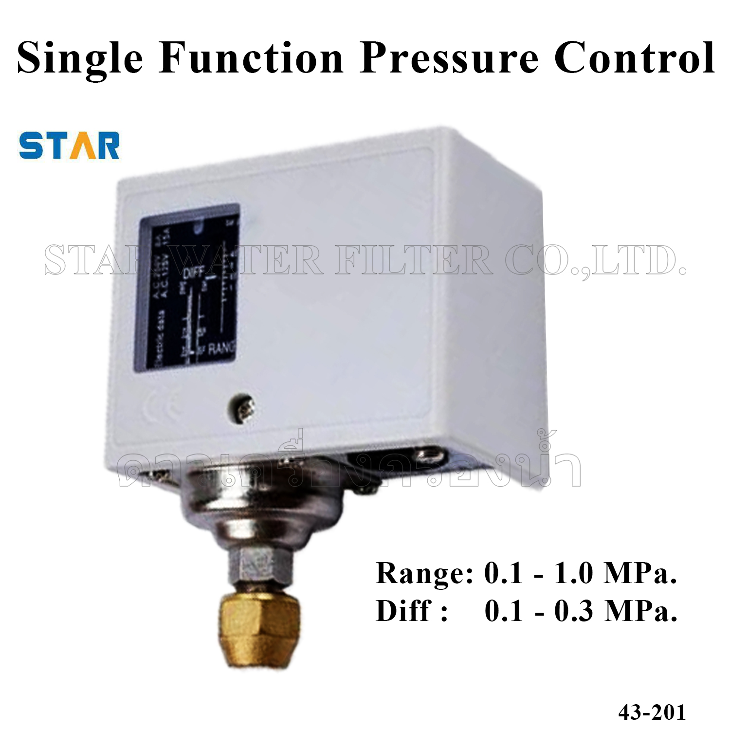 0.1 - 1 Mpa. Single Function Pressure Switch control SYS-C110X0
