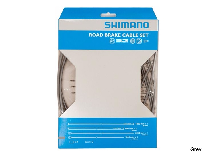[SALE 50%] ชุดสายเบรคหมอบ Shimano PTFE สาย SIL-TEC หน้า/หลัง