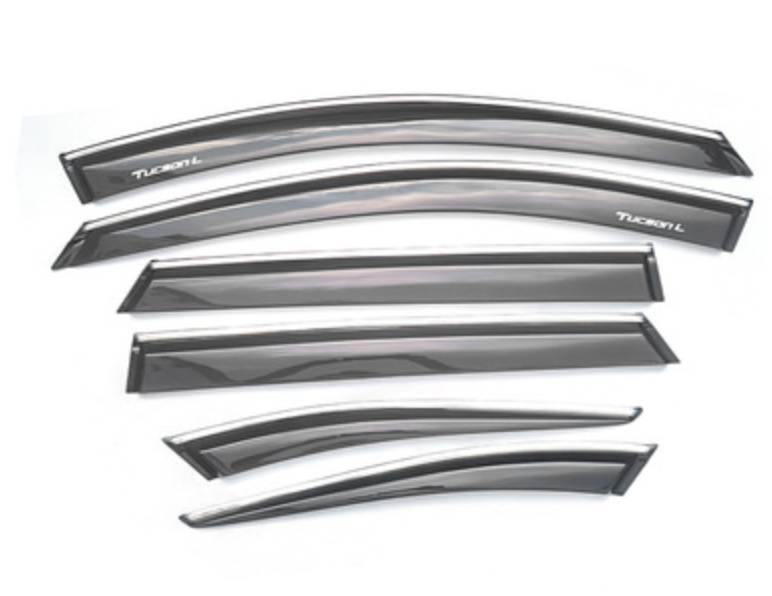 คิ้วกันสาด กันสาด กันสาดประตู แบบ 4 ชิ้น และ แบบ 6 ชิ้น สำหรับ Hyundai CRETA ฮุนได เครต้า