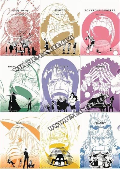 แฟ้มวันพีซ ชุดงานจับฉลาก One Piece Memory (9อัน,แท้)