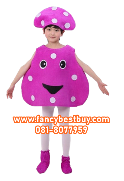 ชุดเห็ด Mushroom เป็นชุดแฟนซีการแสดงสำหรับเด็ก ใส่ได้ทั้งชายและหญิง ขนาดฟรีไซด์ เหมาะกับสูง 100-130 ซม.
