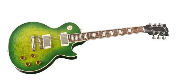 Gibson Custom Les Paul Custom Pro Electric Guitar with AA Maple Top Iguanaburst