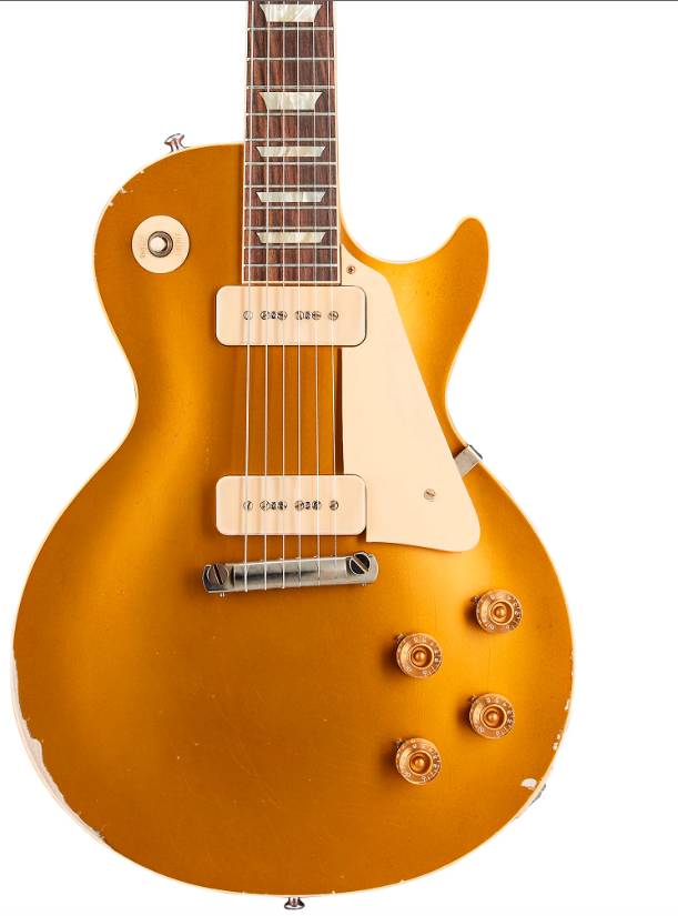 Gibson Custom Murphy Lab 1954 Les Paul Goldtop Reissue Heavy Aged Electric Guitar Double Gold