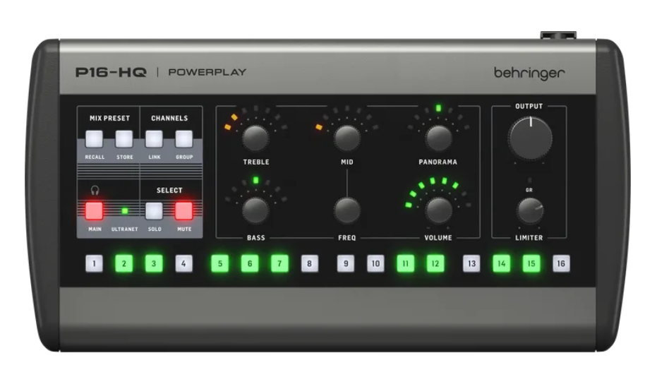 Behringer Powerplay P16-HQ 16-channel Digital Personal Mixer