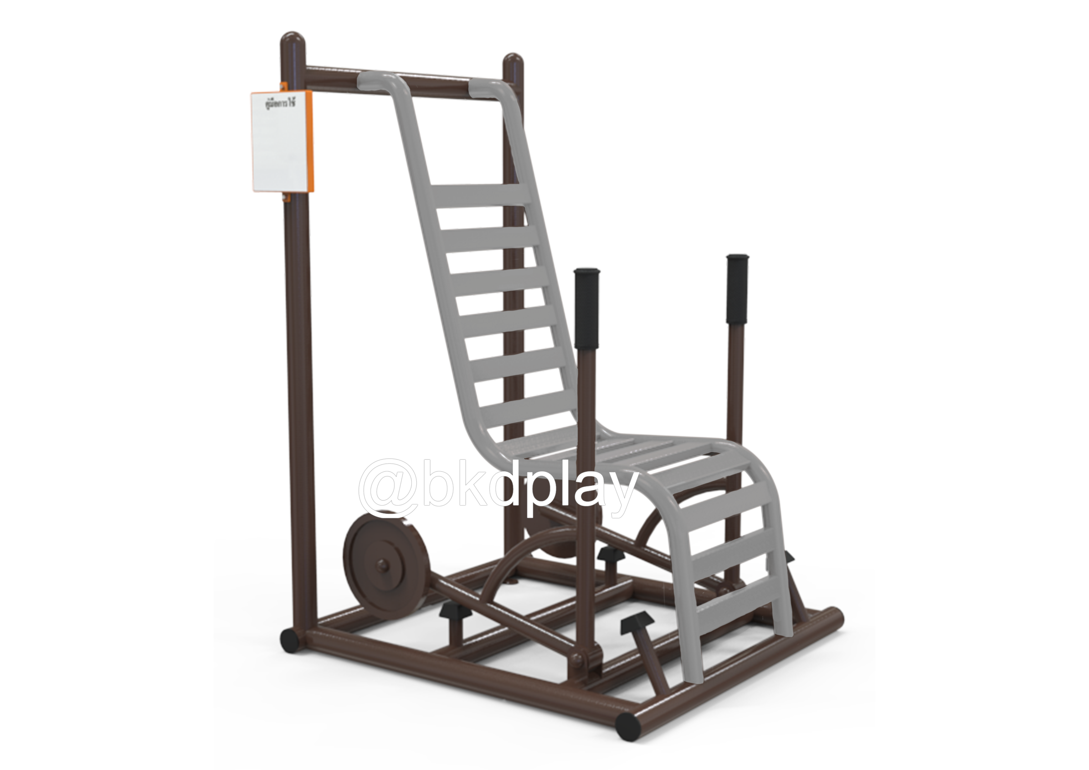 บริหารแขน-หัวไหล่-หน้าอก (แบบนั่งดันยกน้ำหนัก) เครื่องออกกำลังกาย, กลางแจ้ง, ลานกีฬา, อเนกประสงค์, สนามกีฬา สั่งผลิต7-15 วัน