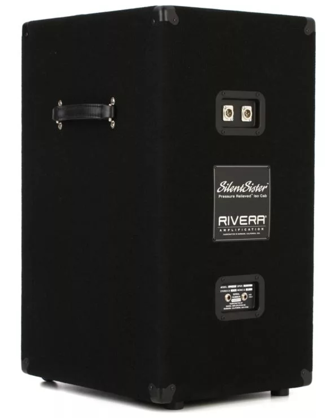 Rivera Silent Sister 75-watt 1x12 Isolation Cabinet - Black