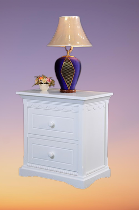 ตู้หัวเตียง 2 ลิ้นชัก รุ่น Isabella ขนาด W 64 x D 41 x H 67 Cms.