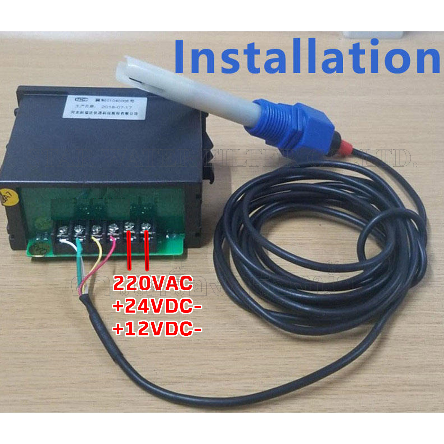 เครื่องวัด TDS & EC Online สำหรับเครื่องกรอง RO และ DI CCT320V