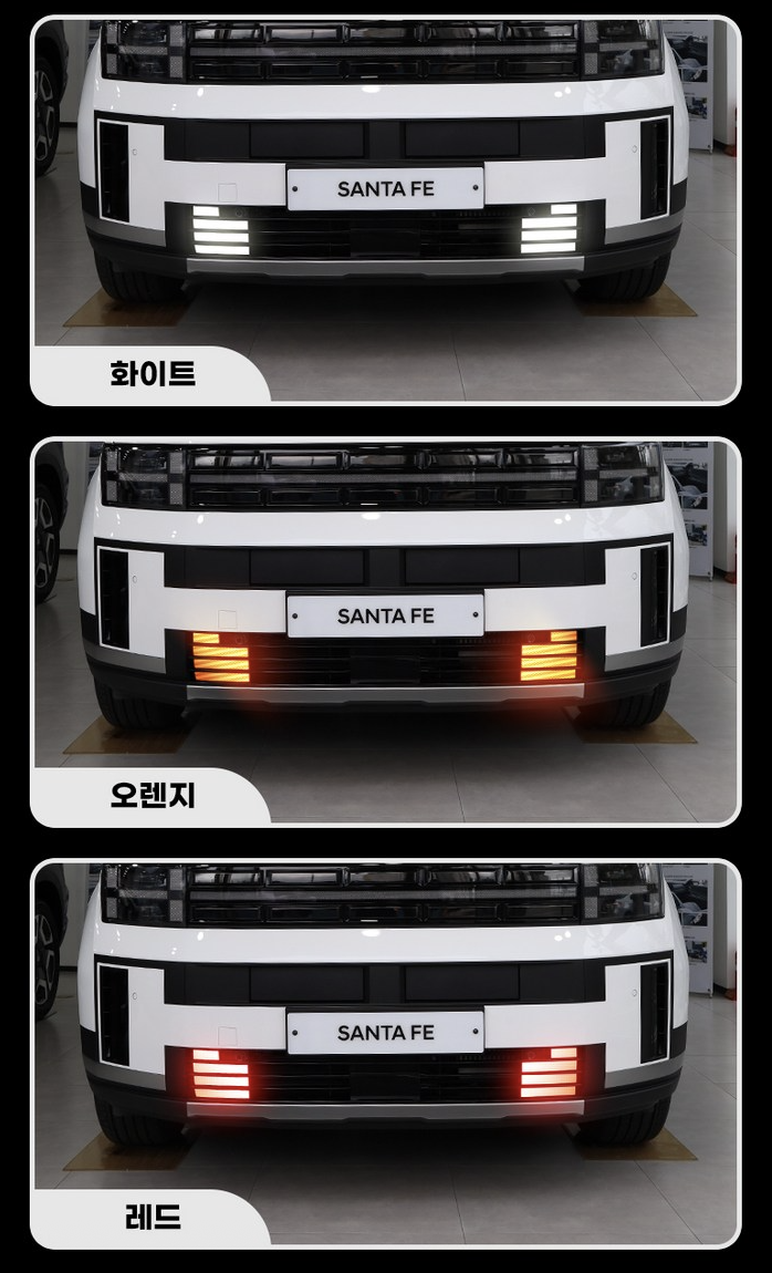 สติกเกอร์กันชนหน้า Hyundai SANTA FE Hybrid ฮุนได ซานตา เฟ่