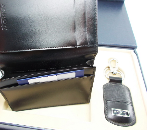 เซตกระเป๋านามบัตร ARROW ดำ ใหม่ แท้