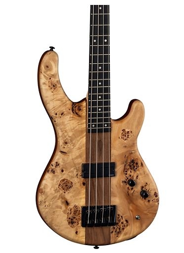 Dean Edge Pro Select Burled Poplar Electric Bass Satin Natural