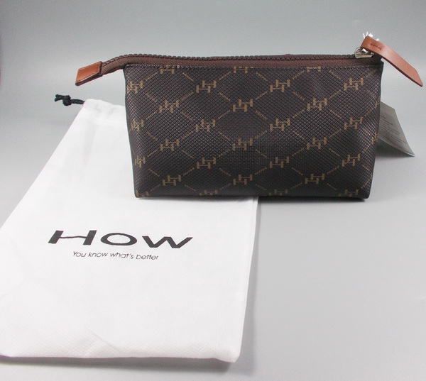 กระเป่าเครื่องสำอางค์ อเนกประสงค์ HOW น้ำตาล ใหม่ แท้
