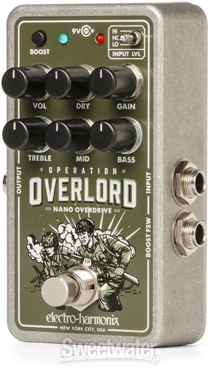 Electro-Harmonix Nano Operation Overlord Allied Overdrive Pedal
