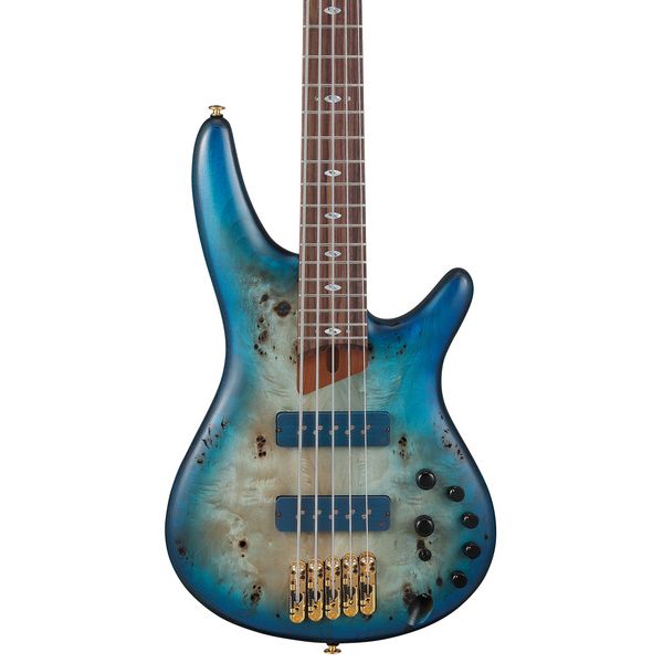 Ibanez SR6605 Prestige 5 String, Ghost Fleet Blue Burst