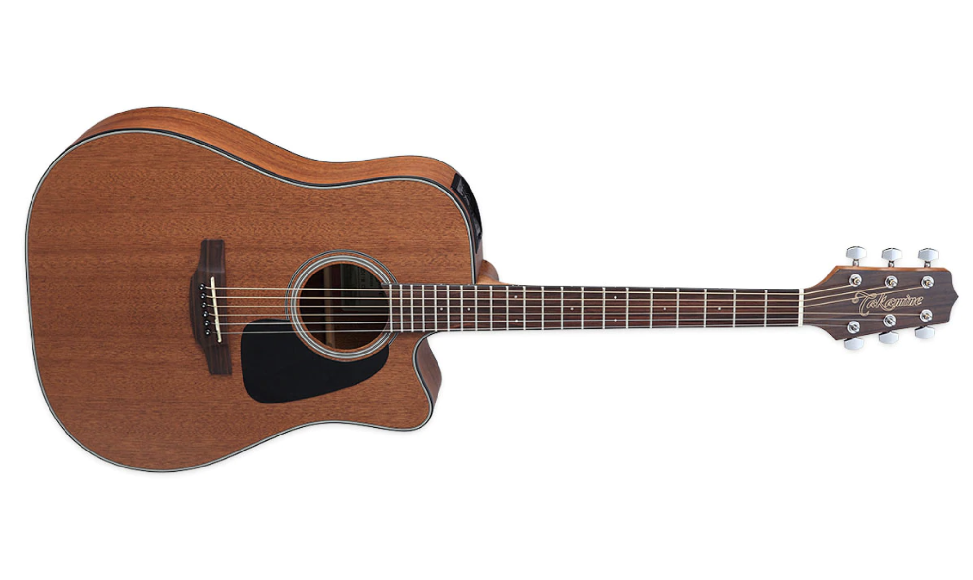 Takamine Guitars Dreadnought Acoustic guitar - Rosewood/Natural Satin Finish - GD11MCE