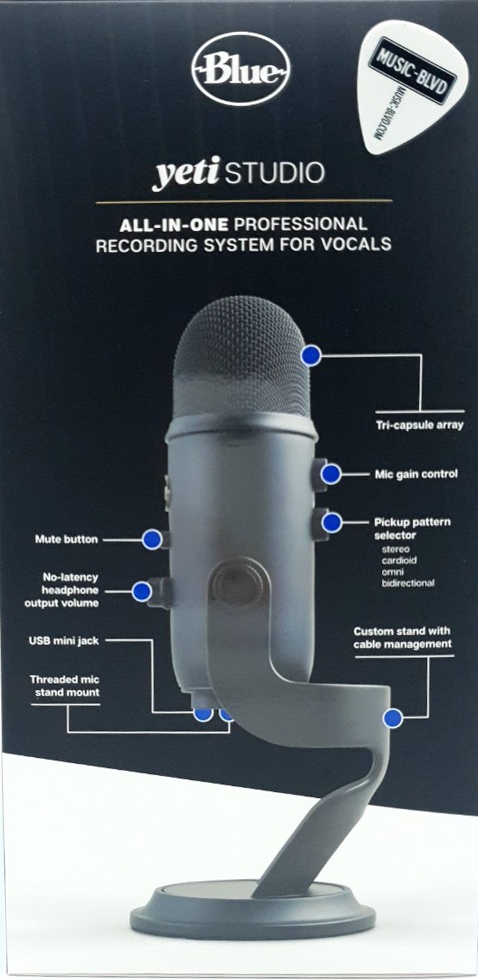 Blue Microphones Yeti Studio Blackout USB Condenser Microphone