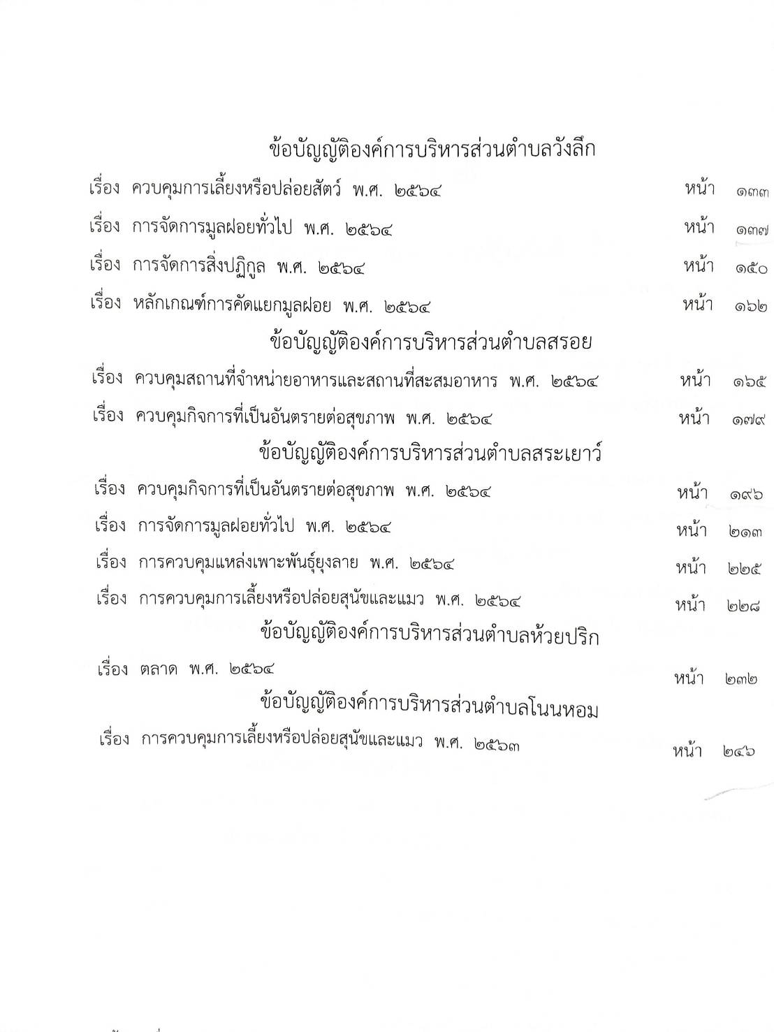 กฎหมายออกใหม่ ตอน 313/66 25 ข้อบัญญัติองค์การบริหารส่วนตำบล