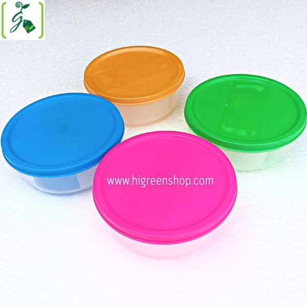 กล่องพลาสติกจิ๋ว (เหลี่ยม 4 ชิ้น + กลม 4 ชิ้น / ชุด)