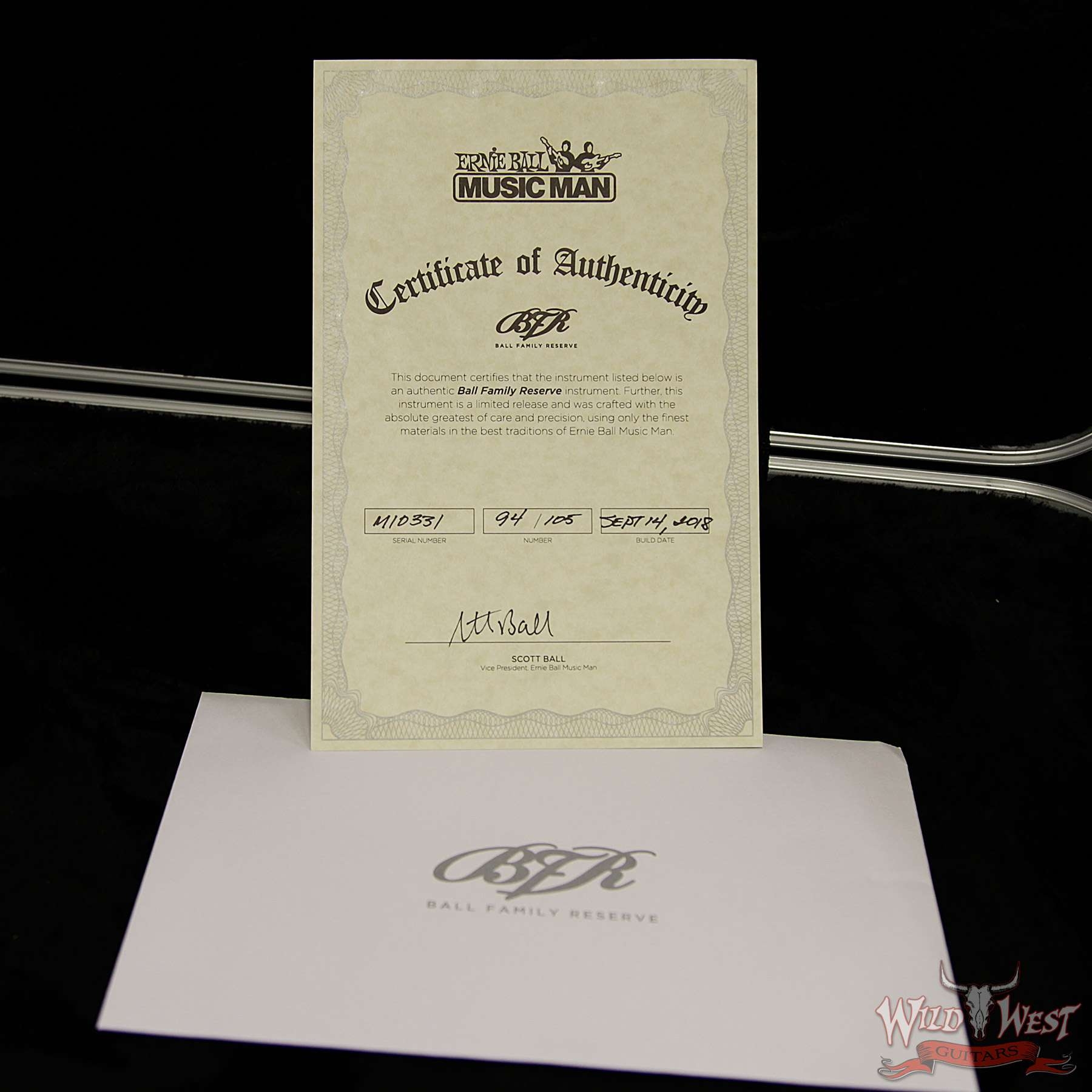 Ernie Ball Music Man BFR Limited Edition #94 of 105 John Petrucci Signed Majesty - Cinnabar Red