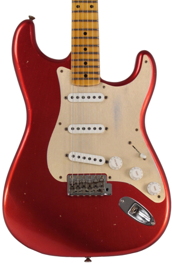Fender Custom Shop Limited 55 Dual-Mag Strat Journeyman Relic, Aged Candy Apple Red