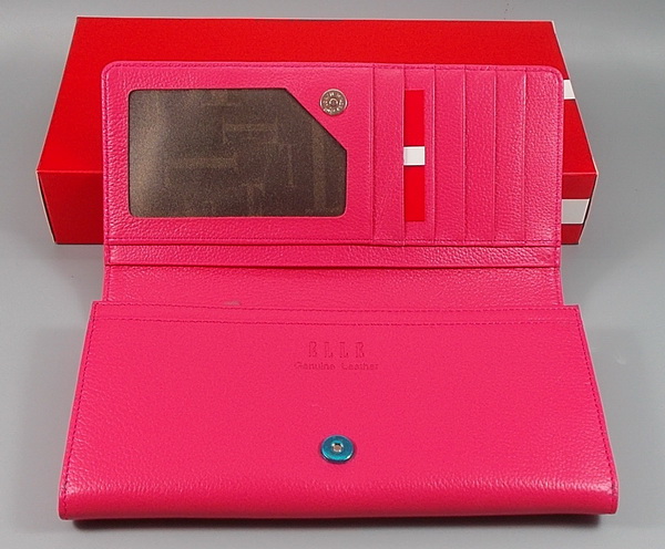 กระเป๋าสตางค์ ELLE สีชมพูบานเย็น ใหม่ แท้