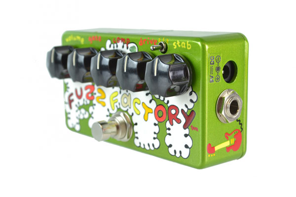 Z VEX Effects Fat Fuzz Factory (Hand Painted Green/White)