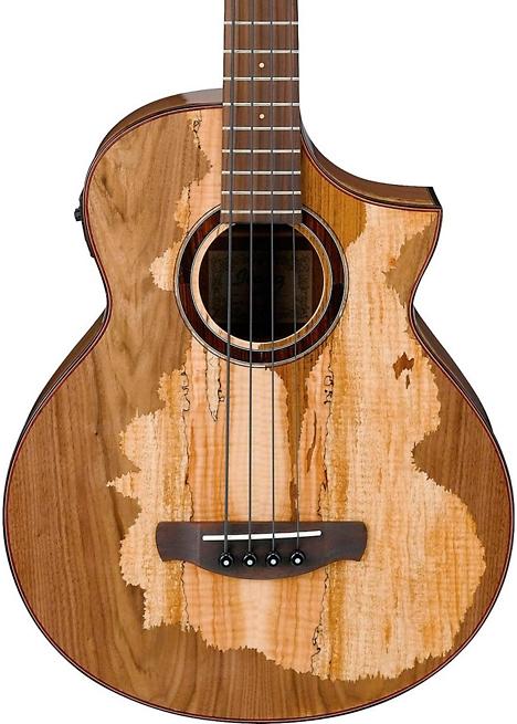 Ibanez AEWB50 Limited Edition Exotic Wood Acoustic-Electric Bass Guitar - Natural