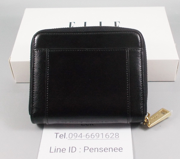 กระเป๋าสตางค์ ELLE ดำ ใหม่ แท้